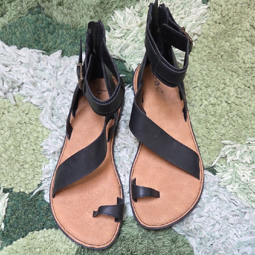 b.o.c. Black Strappy Sandals